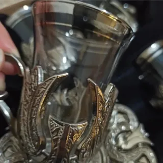 فنجان و نعلبکی برنز ترکیه
