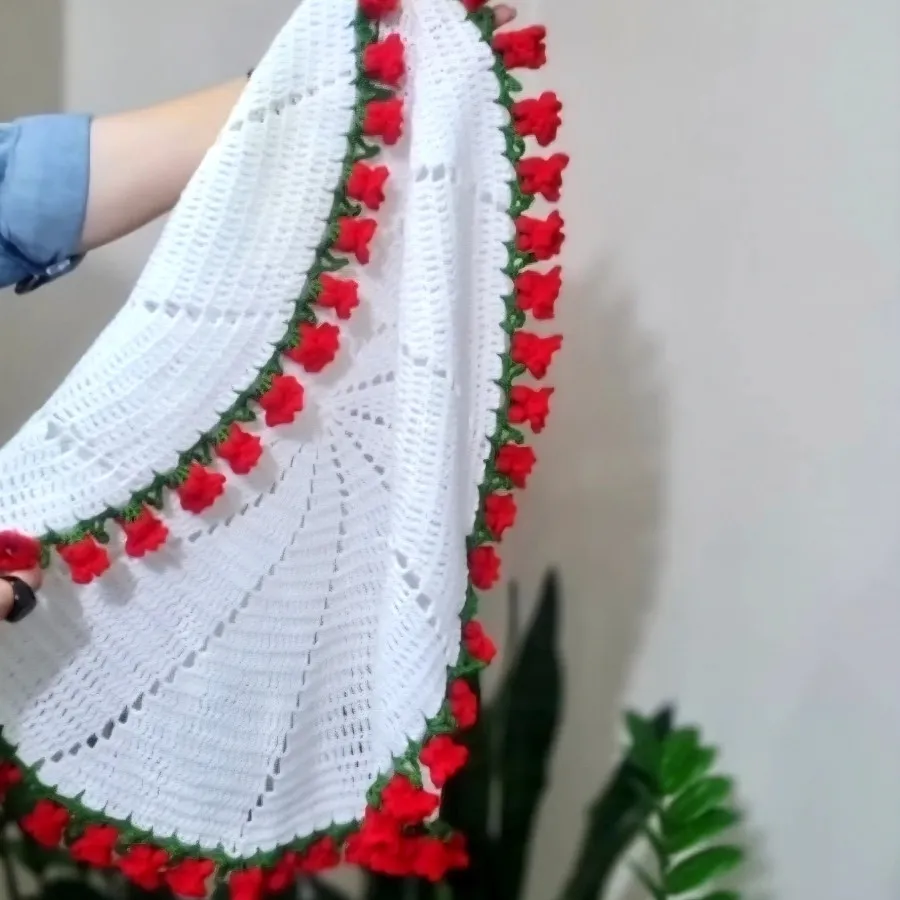 رومیزی گل انار