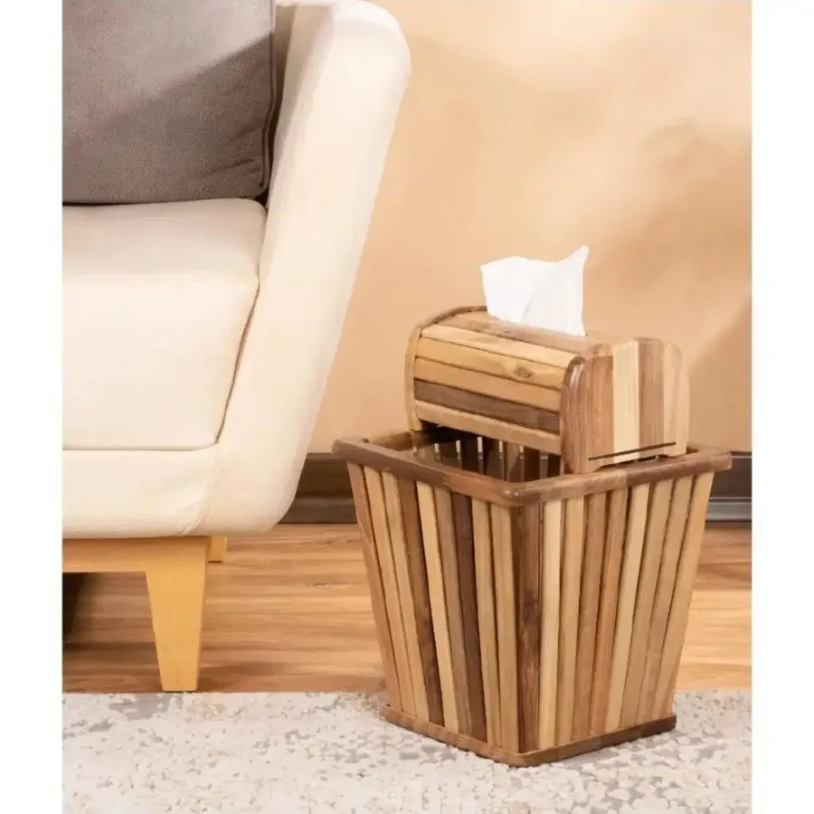 ست دستمال و سطل آشغالی