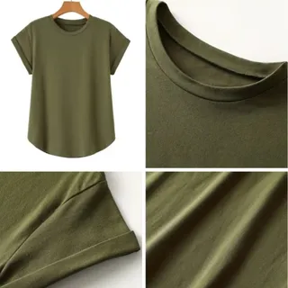 تیشرت کتان سبز