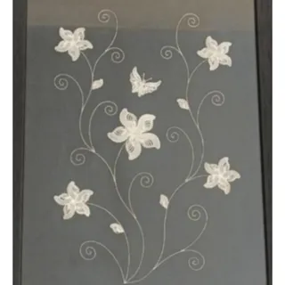 تابلو گل نقره 840 عیار