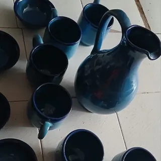 پارچ و لیوان و پیاله سفال