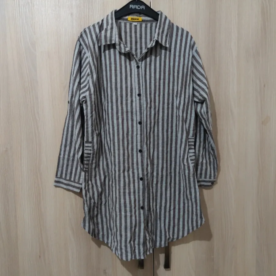 مانتو راهراه بزرگ