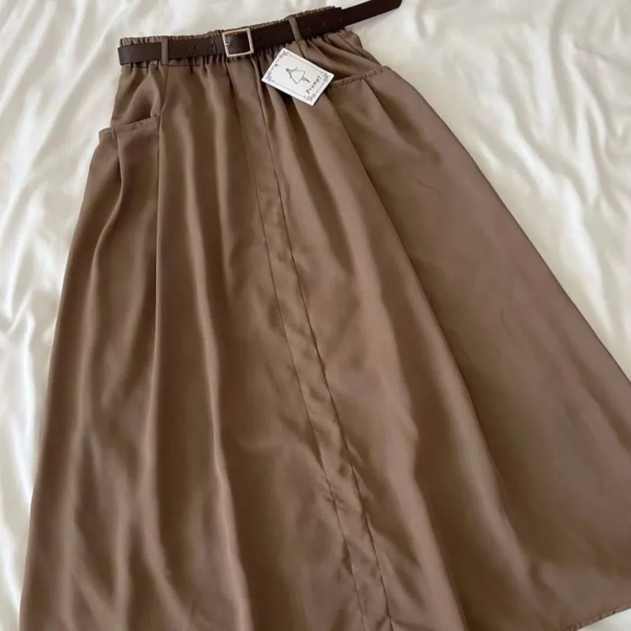 دامن کرپ کمربندی