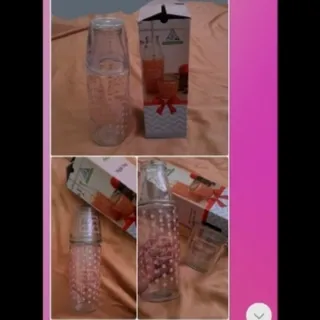 بطری و لیوان