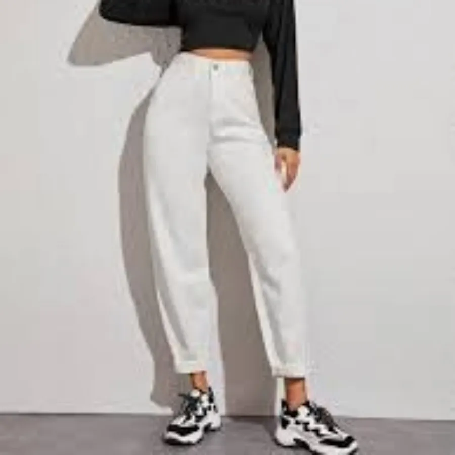 شلوار سفید مام استایل44