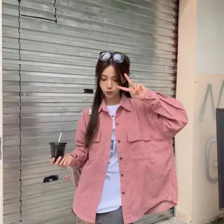 پالتو صورتی مخمل کبریتی