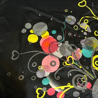 روسری ساتن مشکی