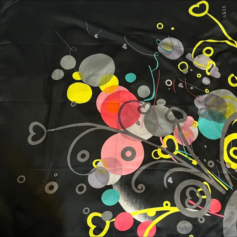 روسری ساتن مشکی