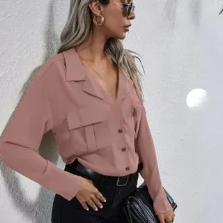 شومیز کرپ حریر Shein