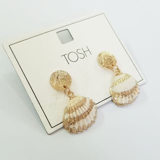 گوشواره طلایی صدف TOSH