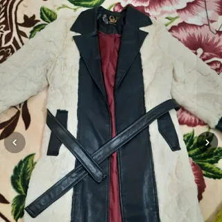 پالتو خز و چرم سفید