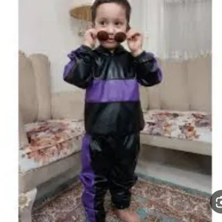 ست هودی شلوار چرم