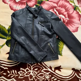 کت چرم مشکی