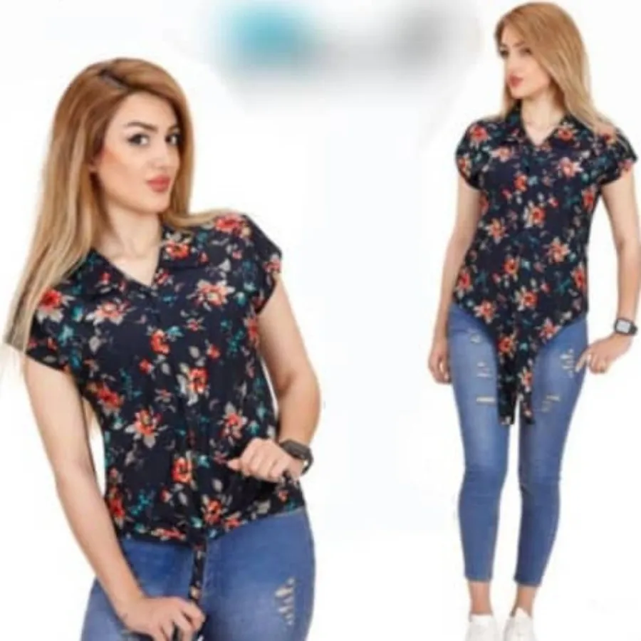 شومیز نخ تایلندی جلو گره