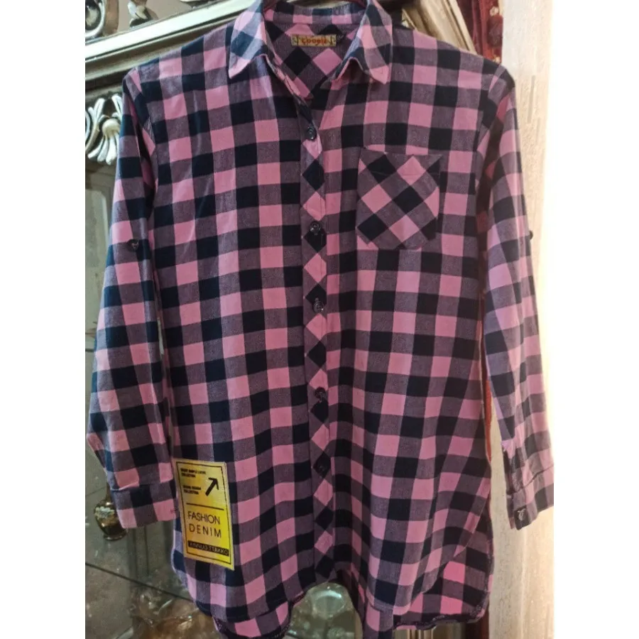 شومیز چهارخونه ی دخترانه