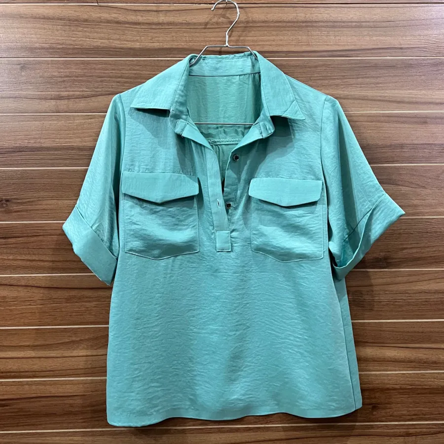 شومیز شیک ساتن مخملی