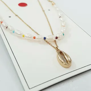 پک گردنبند مروارید پرورشی