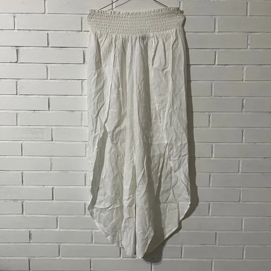 شلوار لینن کمر کشی