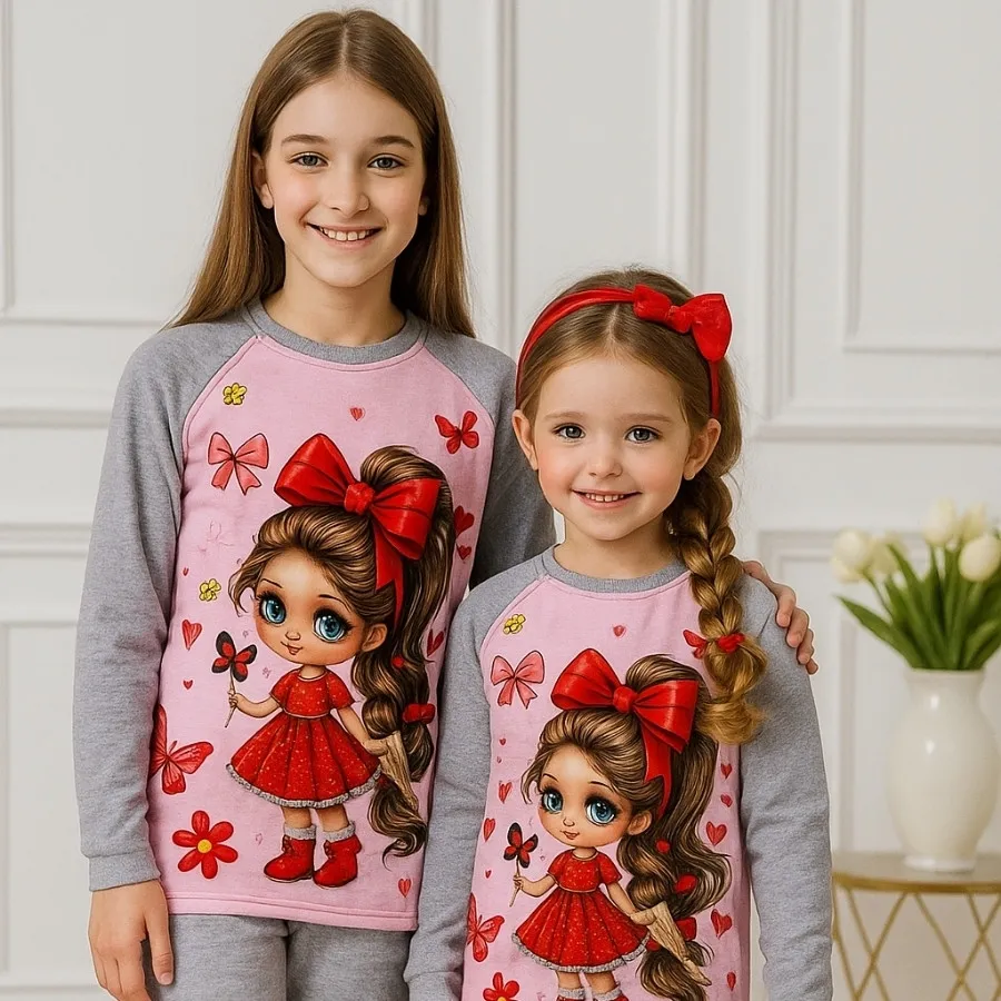 بلوز شلوار دخترانه موبافت