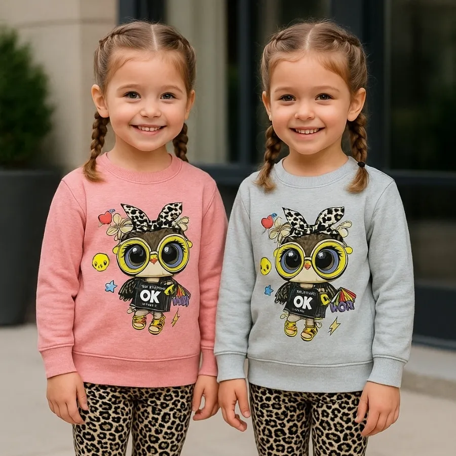 بلوز شلوار دخترانه پلنگی