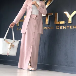 ست مانتو دامن لینن