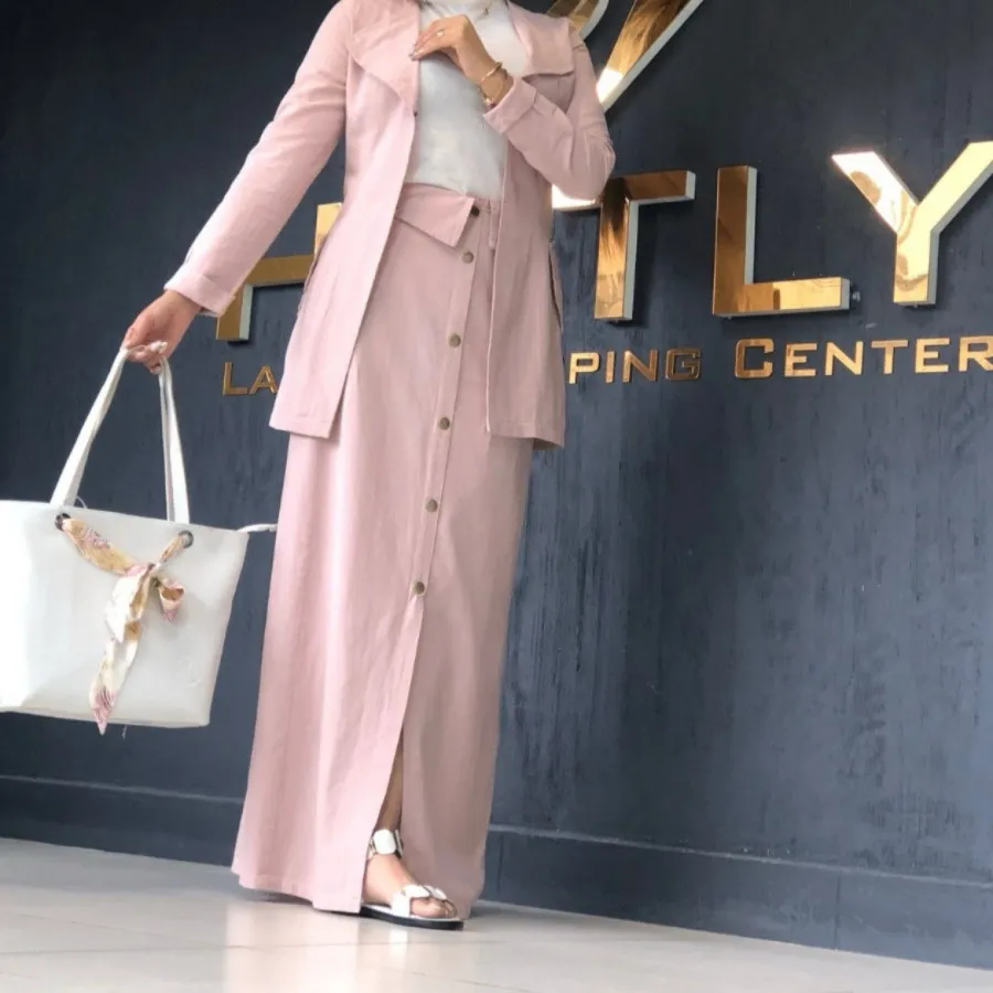 ست مانتو دامن لینن