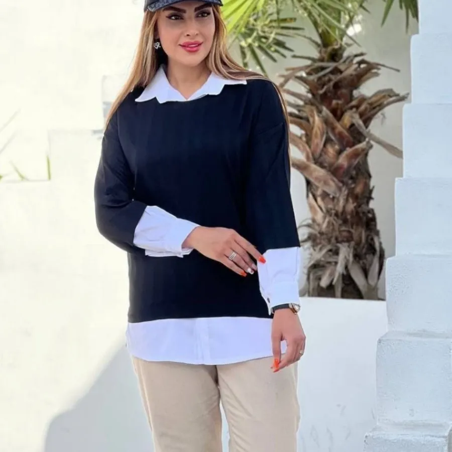 شومیز مانتویی شیک