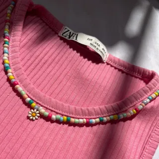 گردنبند بابونه رنگی