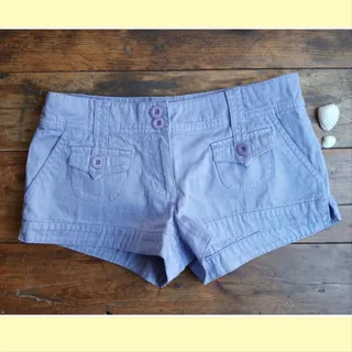 شلوارک کتان بنفش