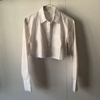 شومیز کراپ سفید H&M