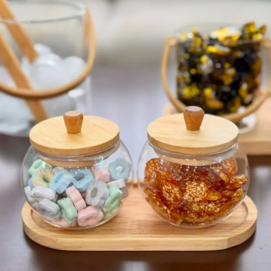 قندان پیرکس درب بامبو اصل