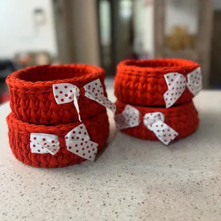 سبدهای تریکو بافی