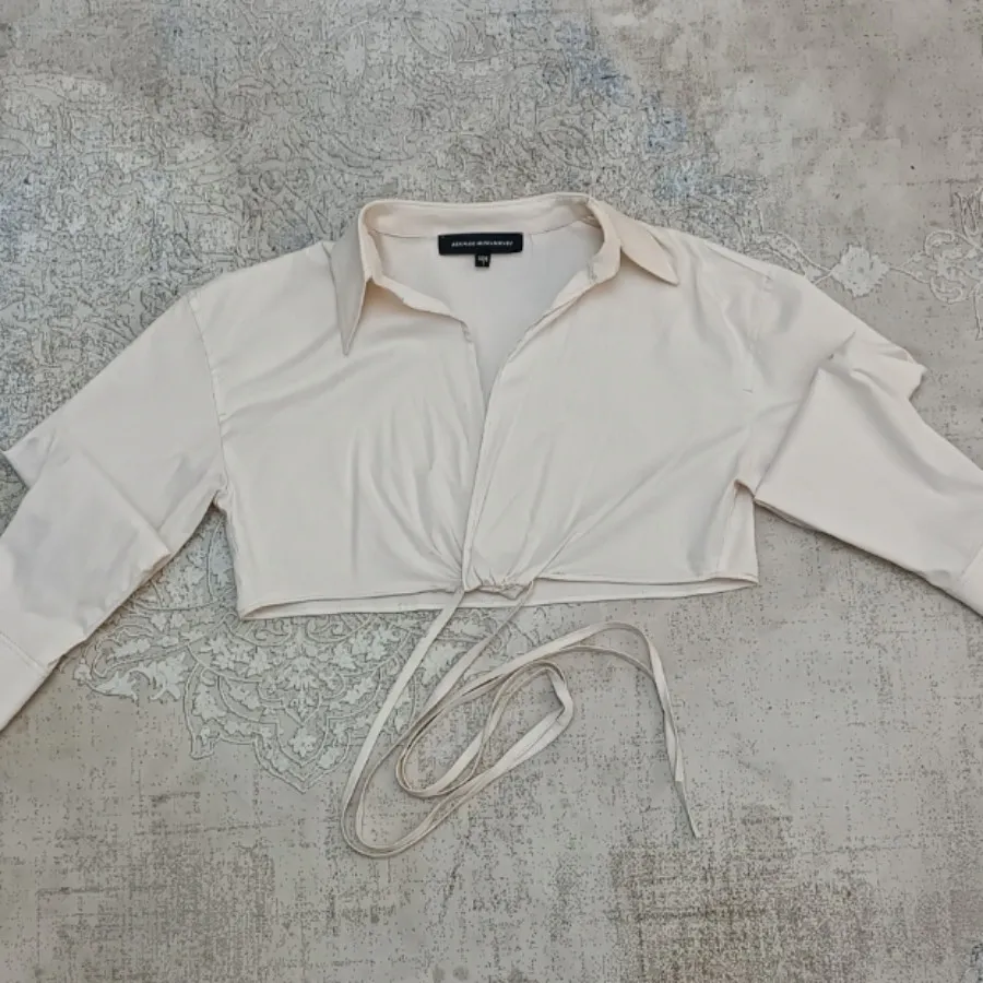 شومیز کراپ کرمی