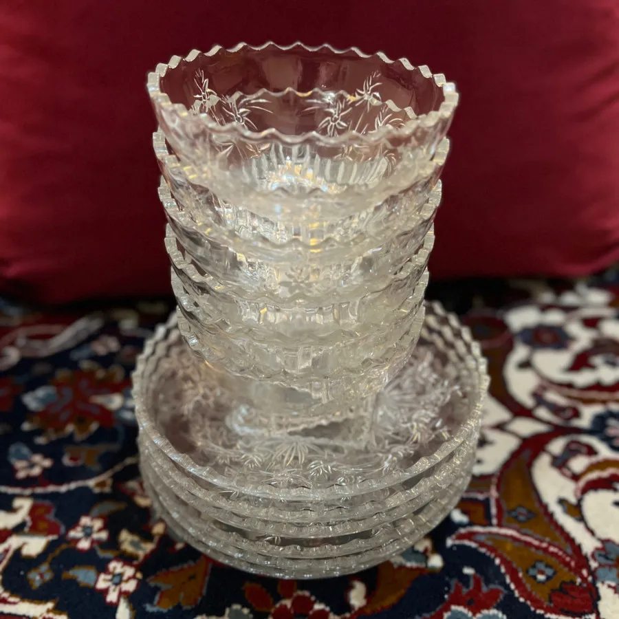 کاسه و پیش دستی شیشه