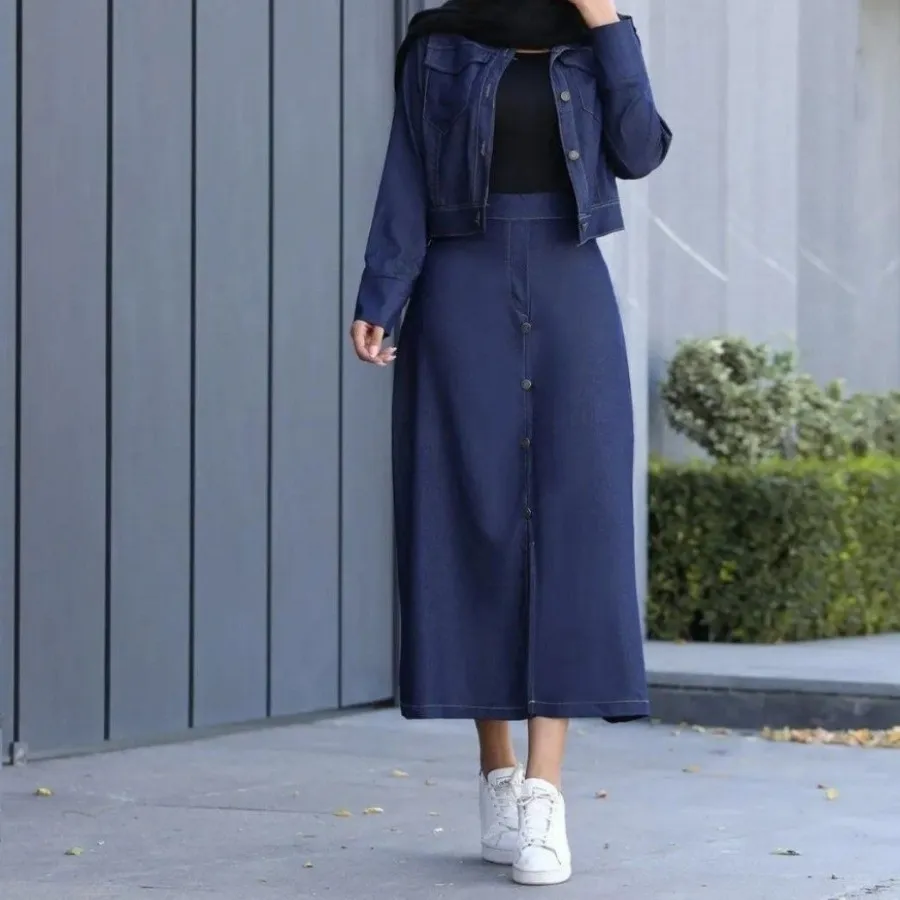 کت دامن جین