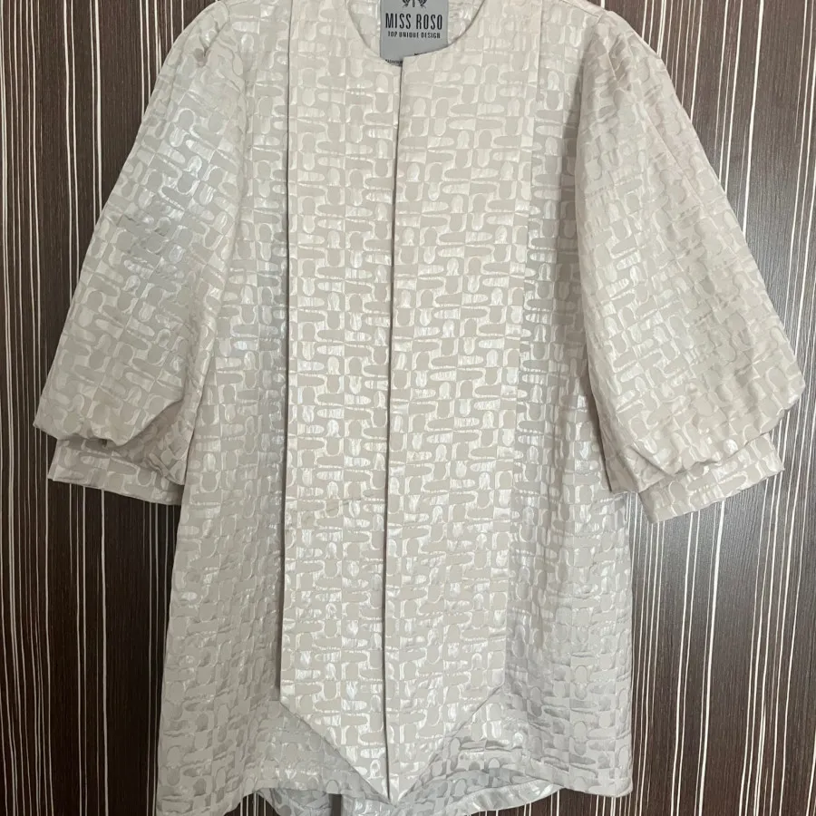 مانتو ژاکارد کرم