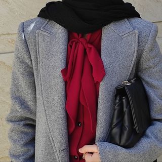 شومیز یقه پاپیونی