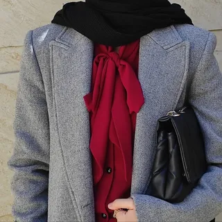 شومیز یقه پاپیونی