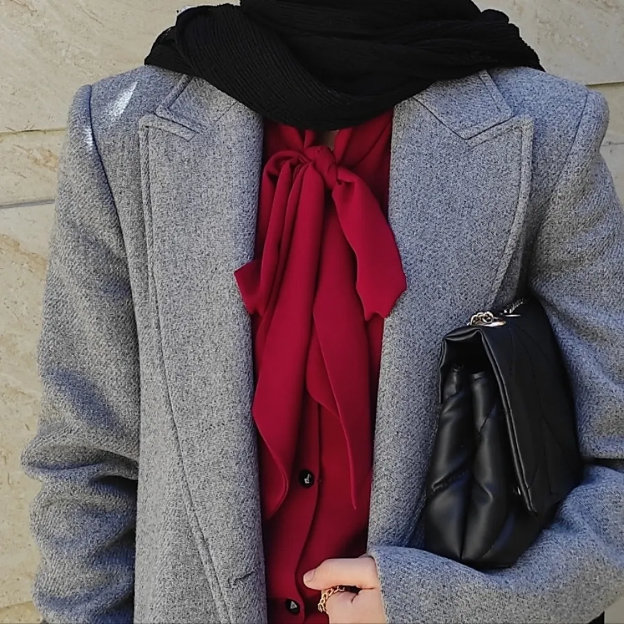 شومیز یقه پاپیونی