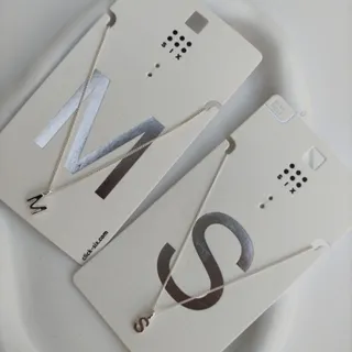 گردنبند آبکاری نقره S و M