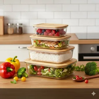 ظرف نگهدارنده 4تیکه یونیک