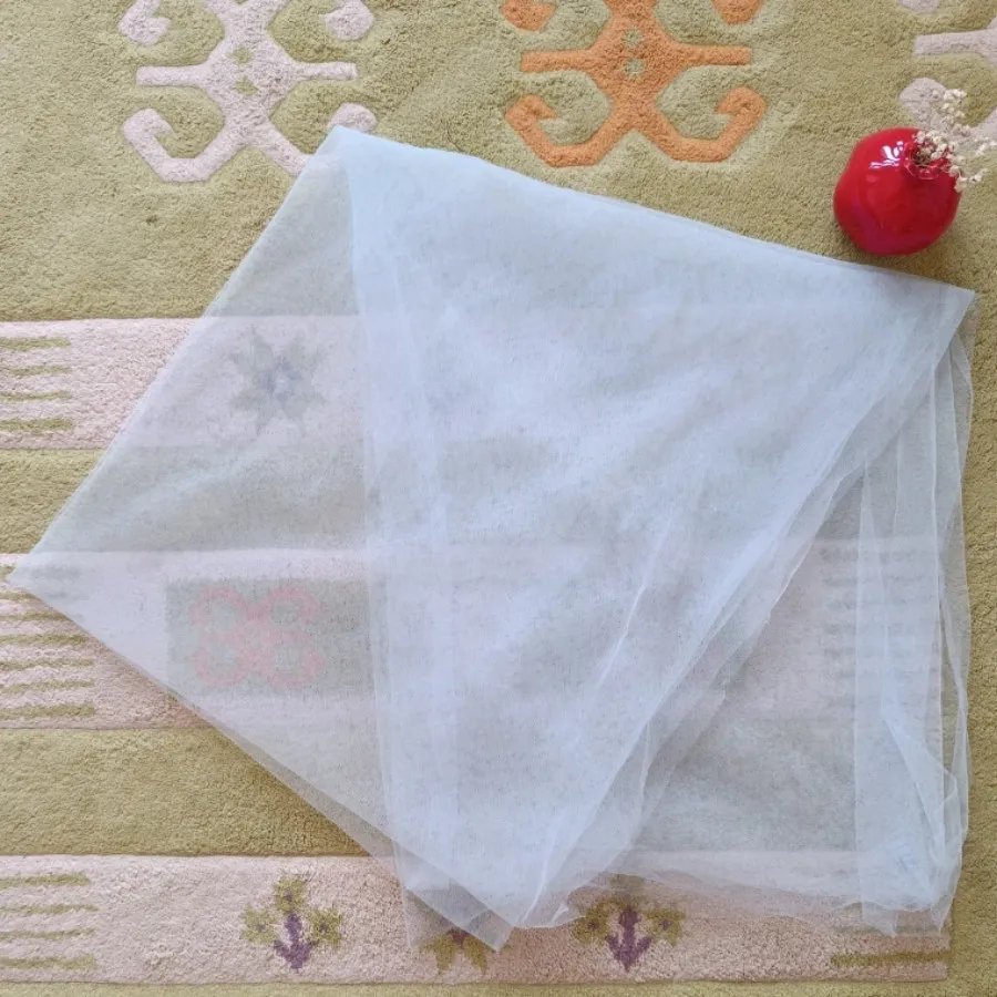 شال توری آبی آسمانی