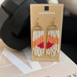 گوشواره پرده ای ریسه ای