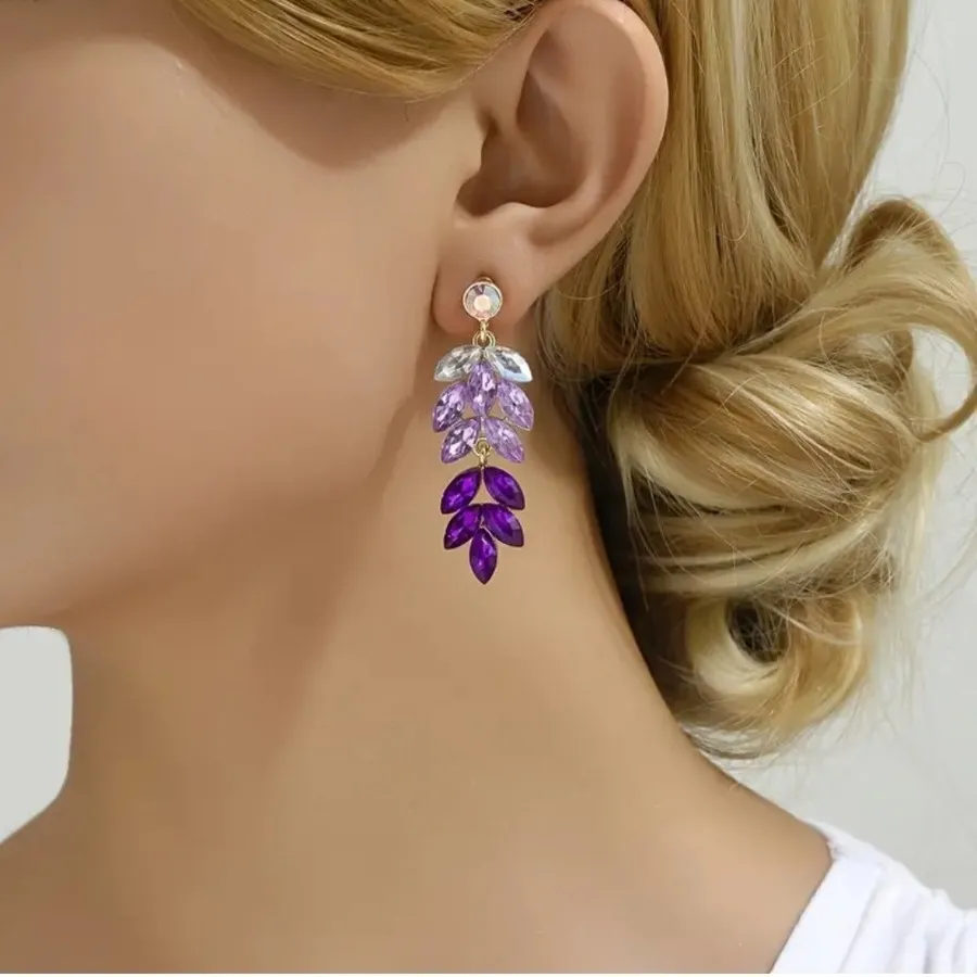 گوشواره سنگ بنفش