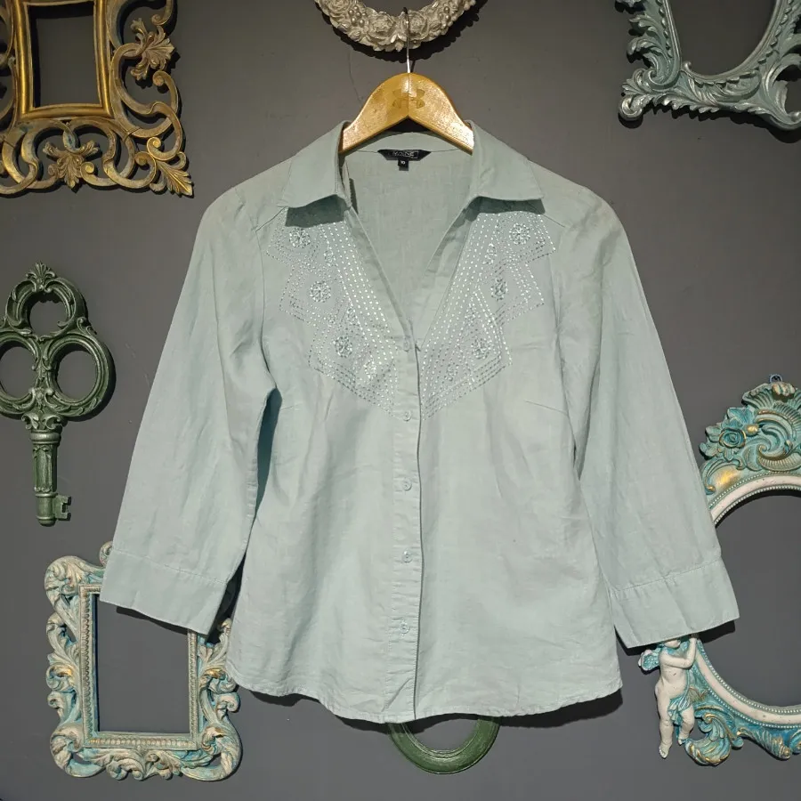 شومیز لینن کوک دوزی اروپا