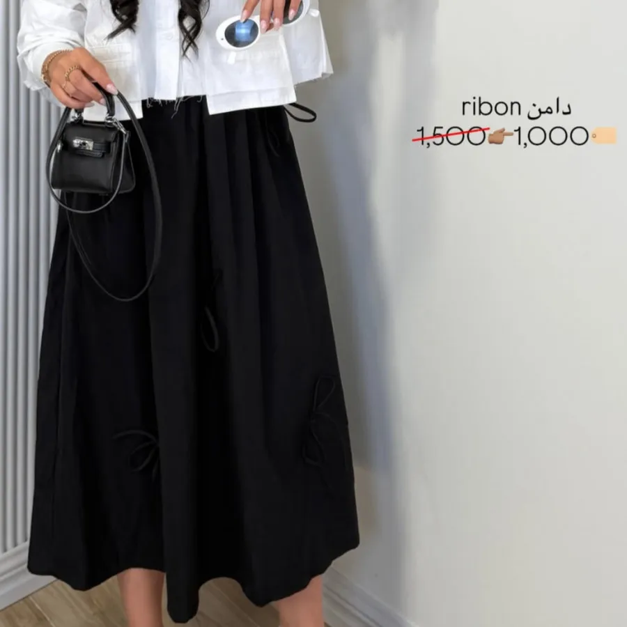 دامن مزونی کتان نو نو شیک