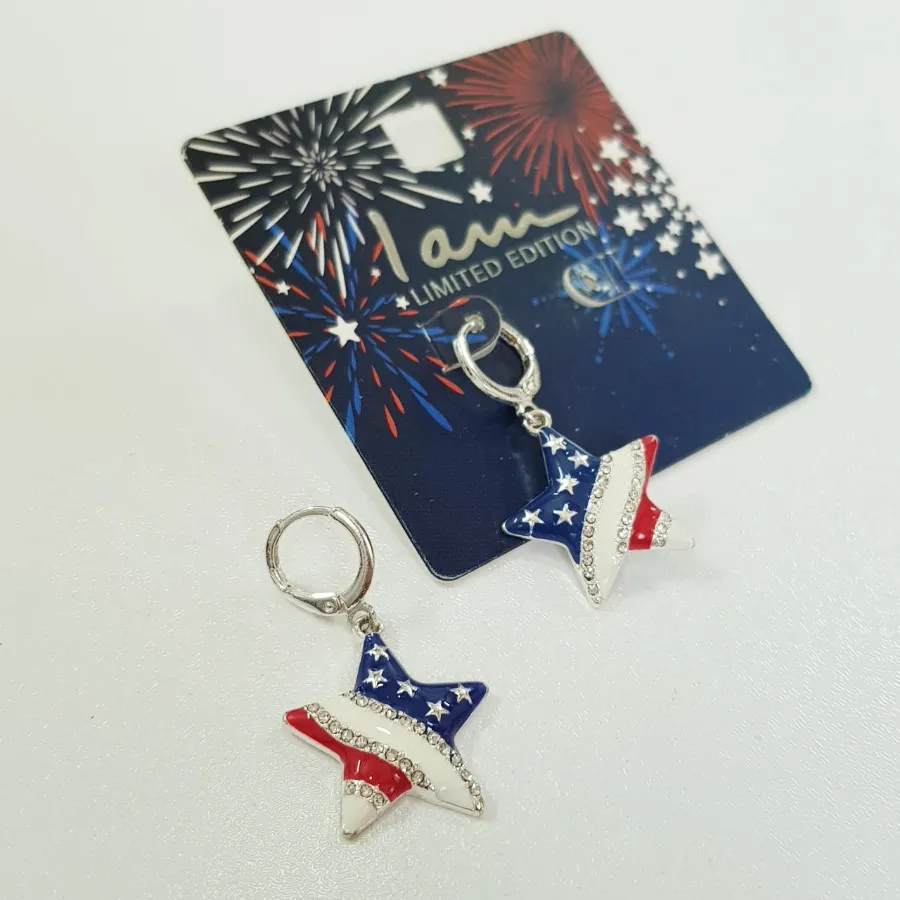 گوشواره قفلی آویز ستاره