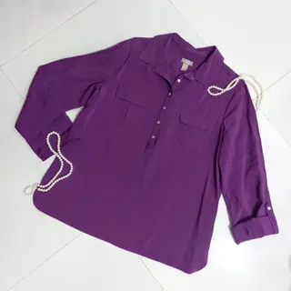 شومیز رنگ بادمجونی