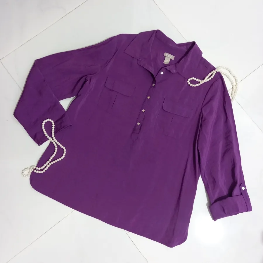 شومیز رنگ بادمجونی